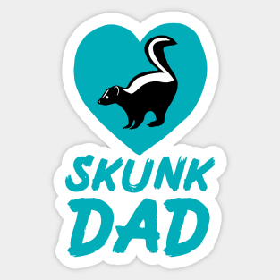 Skunk Dad for Skunk Lovers, Blue Sticker